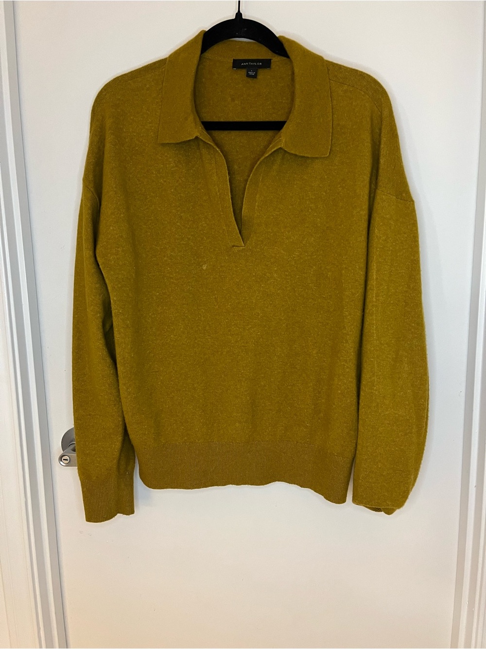 Ann Taylor V-Neck Polo Sweater